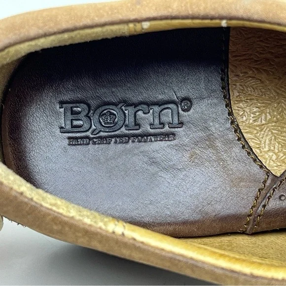 Born Oxford Sneaker Nubuck Brown Leather Gorp Western Southwestern Hippie Boho 8 - Picture 14 of 15